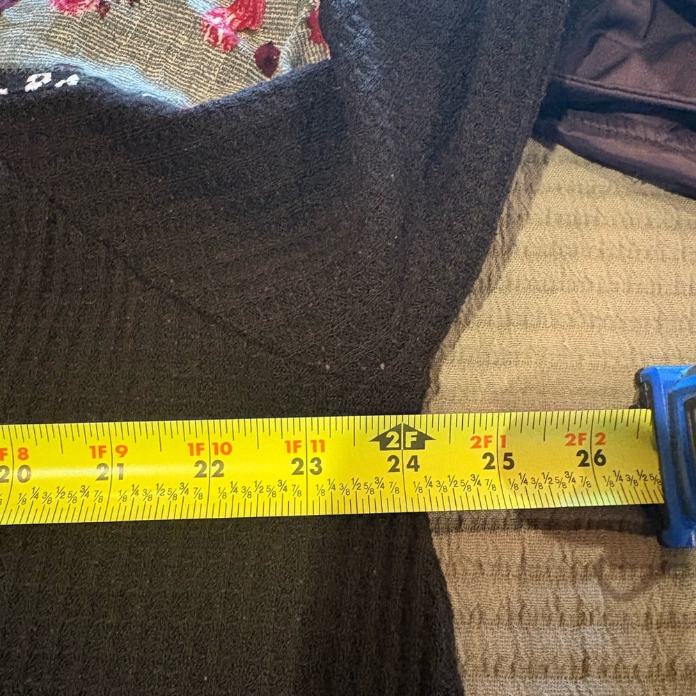 Pol Thermal Waffle Knit Patchwork Long Sleeve Top… - image 8